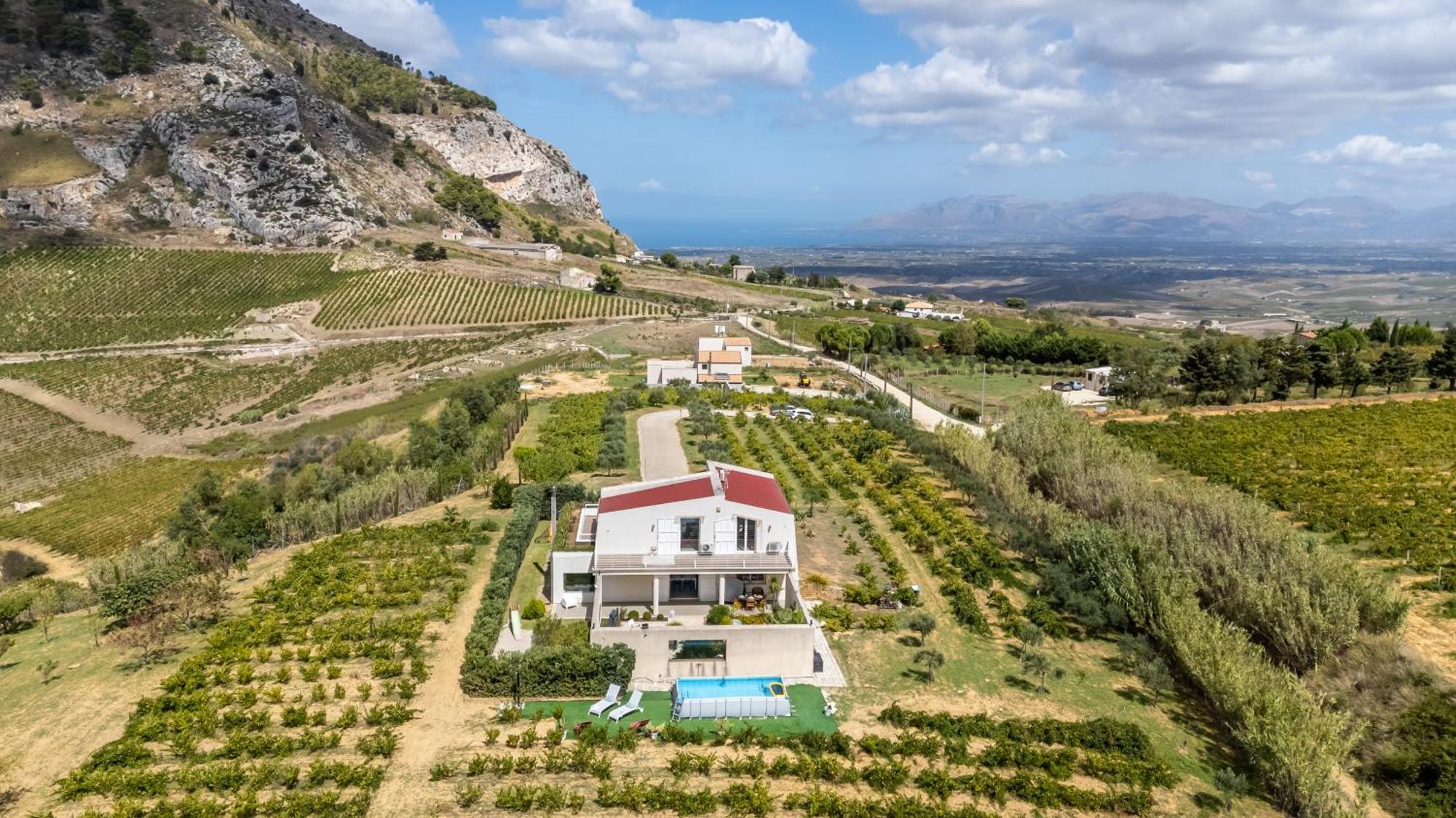 Villa Bonifato Vista Sulle Campagne E Sul Mare Siciliano Cozy House Italy Alcamo Ngoại thất bức ảnh